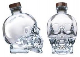 Crystal Head Vodka bottle