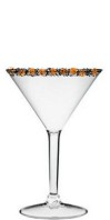 martini orange&black sugar rim