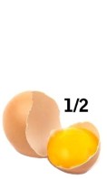 half egg yolk